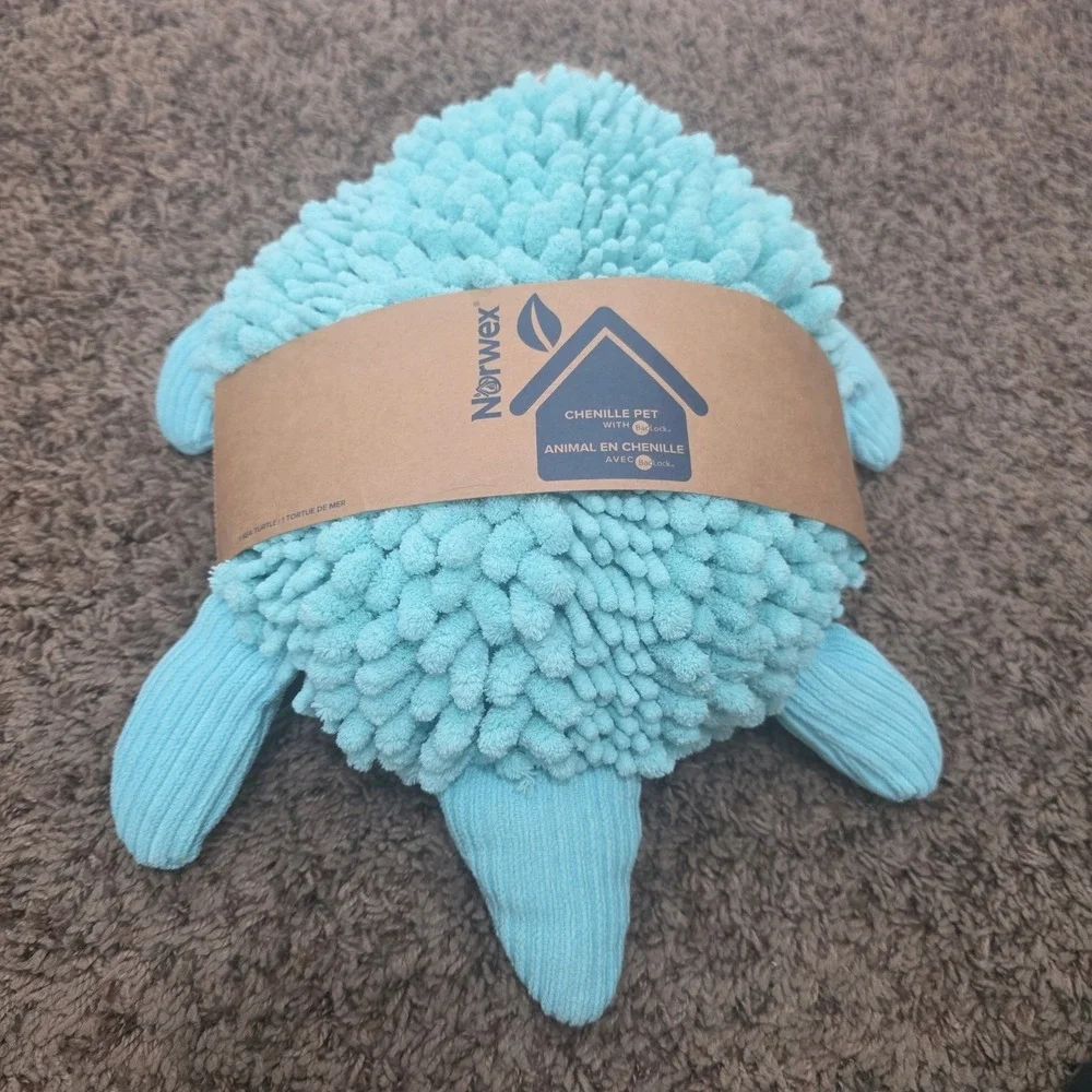 Norwex Sea Turtle Plush Toy Limited Edition Pet for a Cause Aqua Blue Sensory